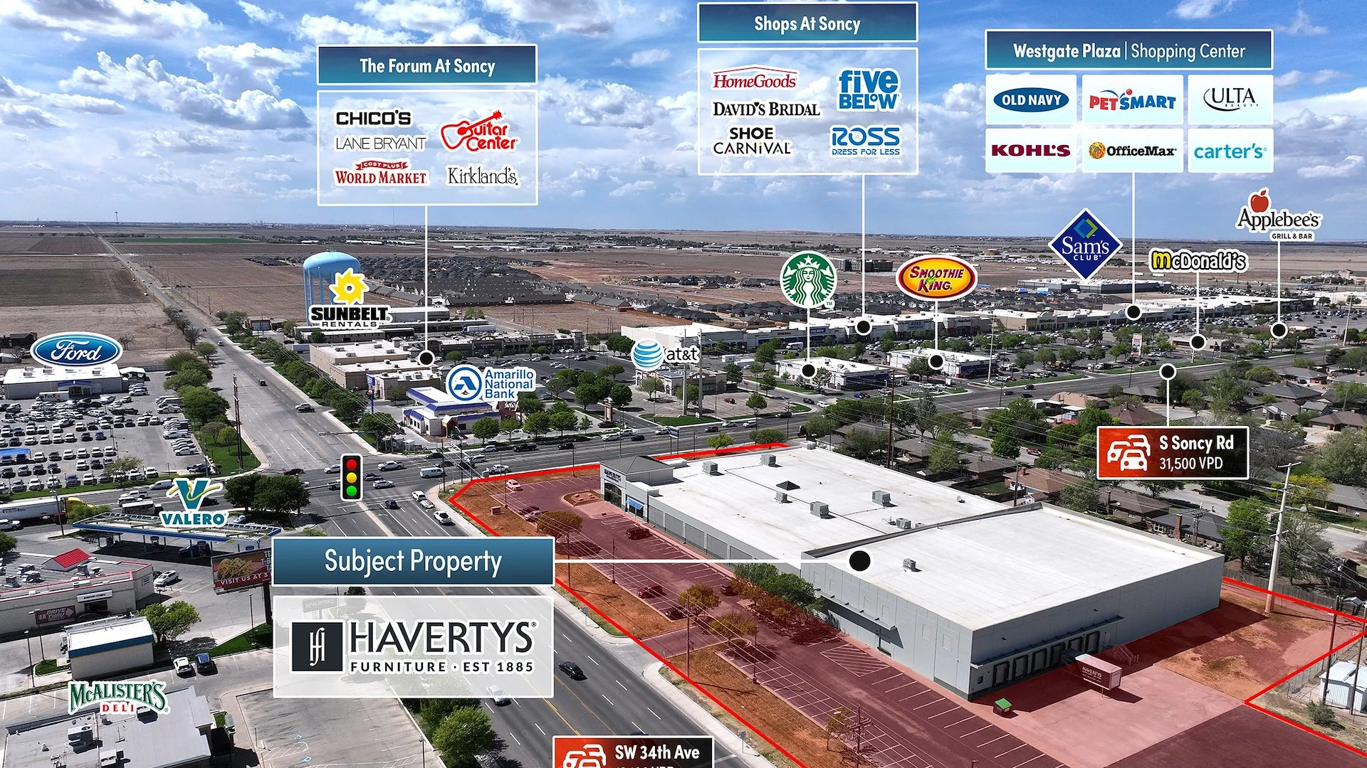 Havertys Furniture (Absolute Net Lease) — Sale in Amarillo, TX, photo 4 of 4