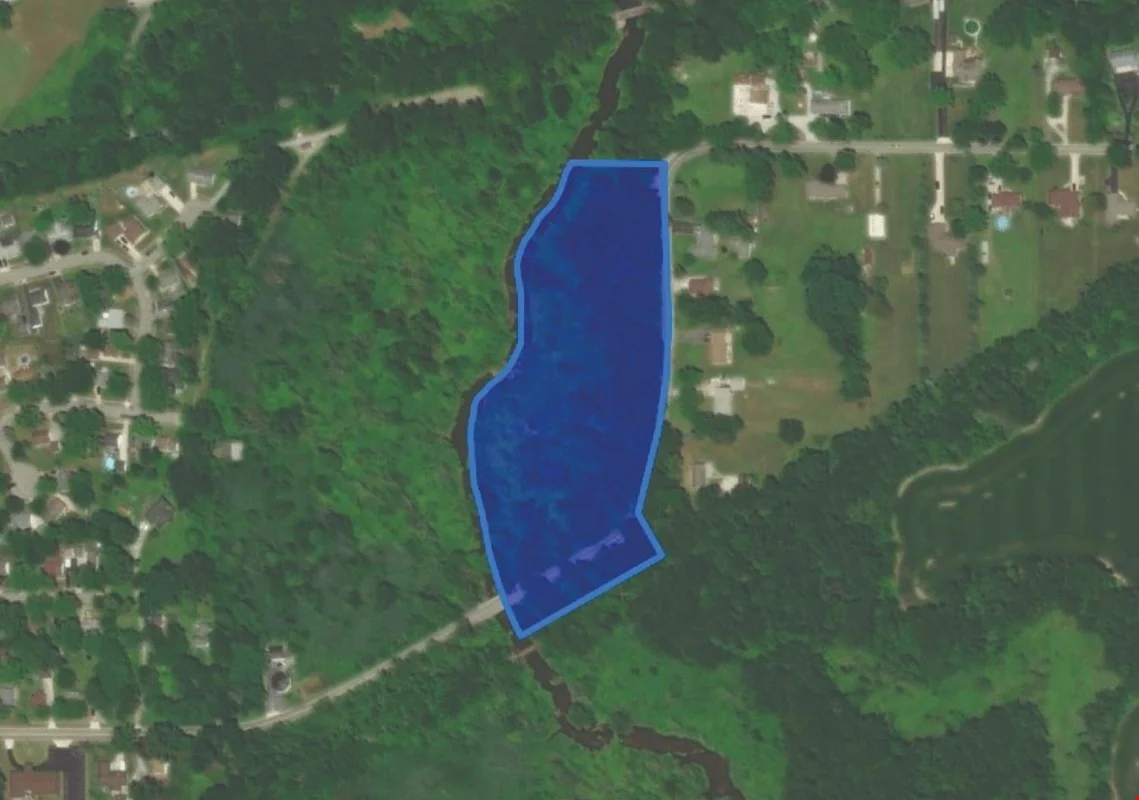 A wooded bordering the east side of Salt Creek — Sale in Portage, IN, photo 1 of 2