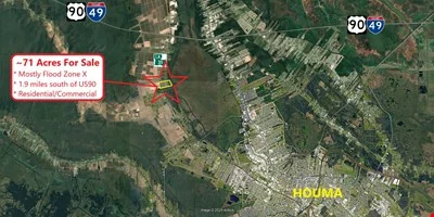 71 Acres of Property on LA Hwy 311 — Sale in Houma, LA, photo 3 of 3
