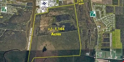 1164 Acres of Recreational/Industrial Land on HNC in… — Sale in Houma, LA, photo 1 of 2