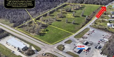 3.652 Acre Commercial Hard-Lit Corner at Prospect/Coteau - retail for sale in houma, LA