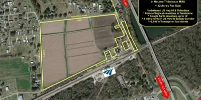 32 Acres for Development in Houma-Thibodaux MSA - multifamily for sale in schriever, LA