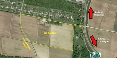 +/- 82 acres in North Terrebonne just South of Thibodaux - multifamily for sale in schriever, LA