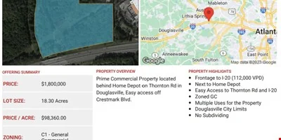 GC Land - Crestmark Blvd - Lithia Springs — Sale in Lithia Springs, GA, photo 2 of 6