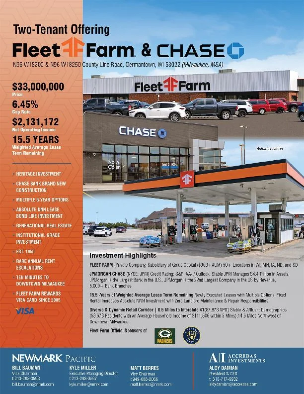 Fleet Farm & Chase Bank — Sale in Germantown, WI, photo 2 of 8