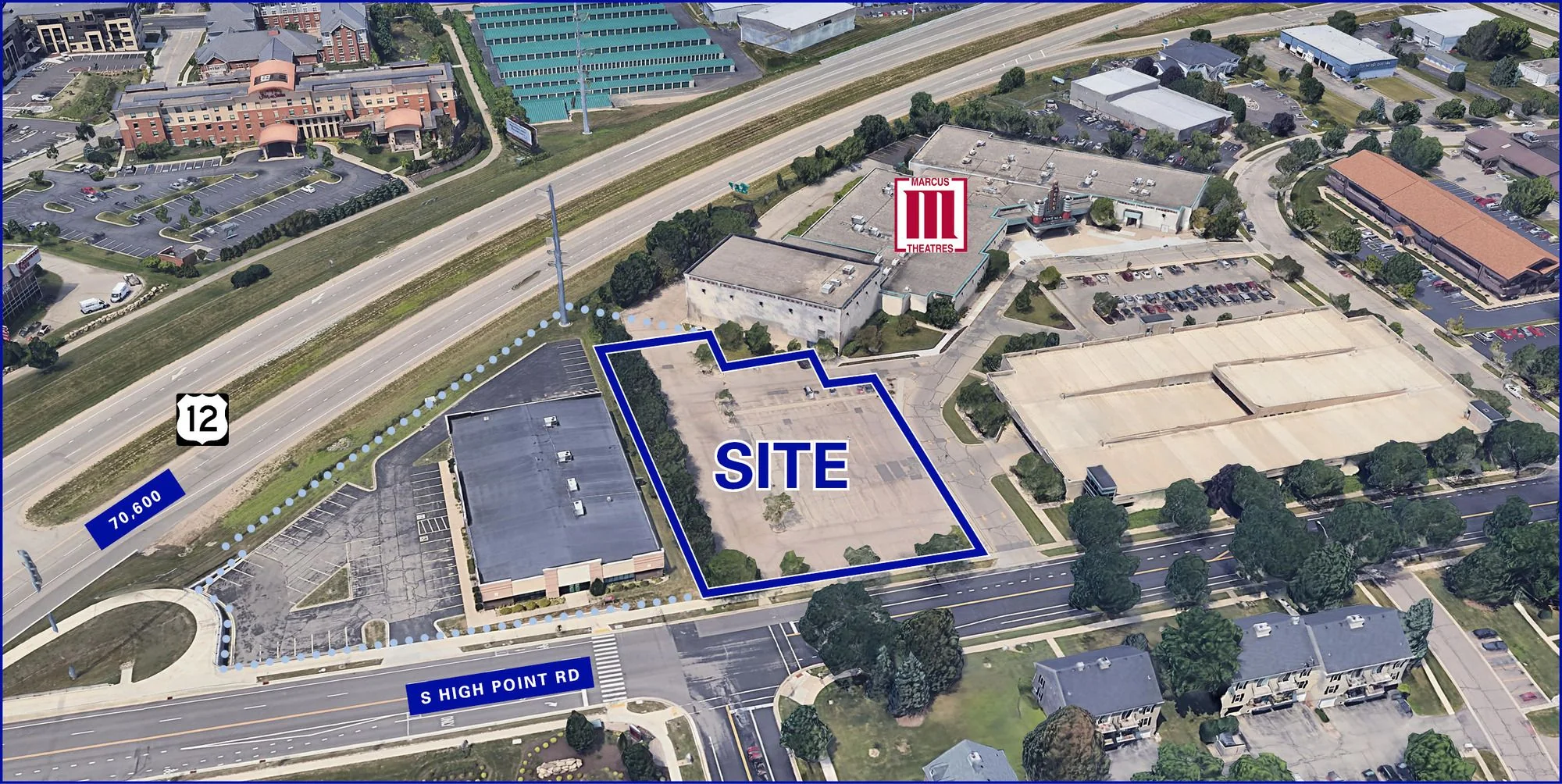 Point Cinema Outlot - land for sale in madison, WI