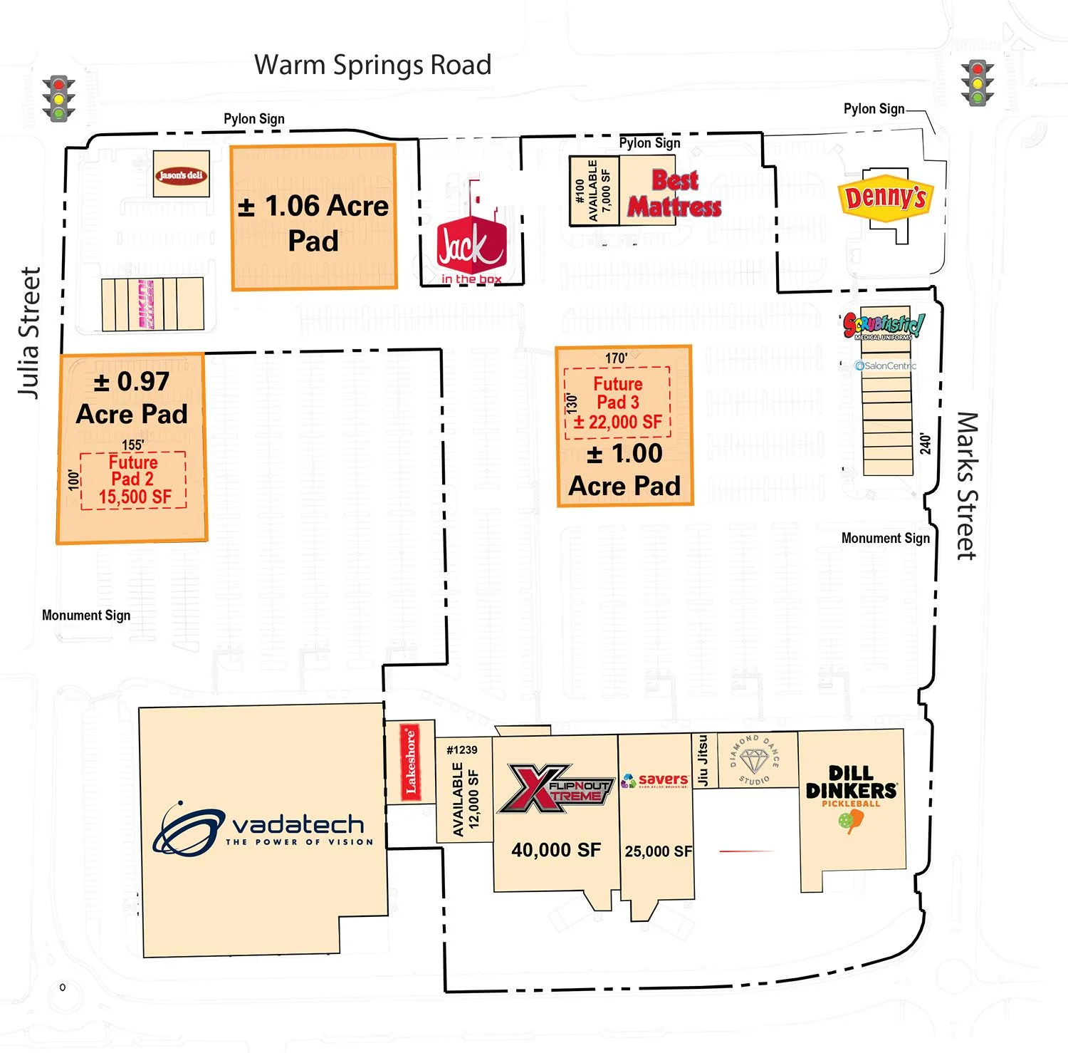 ± 1.06 Acre Street-front Retail Pad - Warm Springs &… — Lease in Henderson, NV, photo 2 of 2