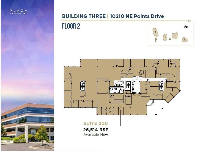 Plaza Yarrow Bay - Bldg 3 — Lease in Kirkland, WA, photo 2 of 2