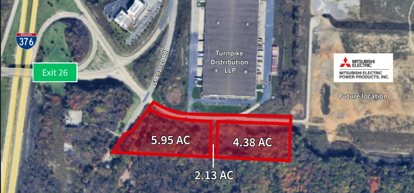 Shenango Rd & Exit 26 on I-376 - land for sale in new galilee, PA