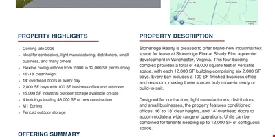 Stoneridge Flex at Shady Elm — Lease in Winchester, VA, photo 2 of 7