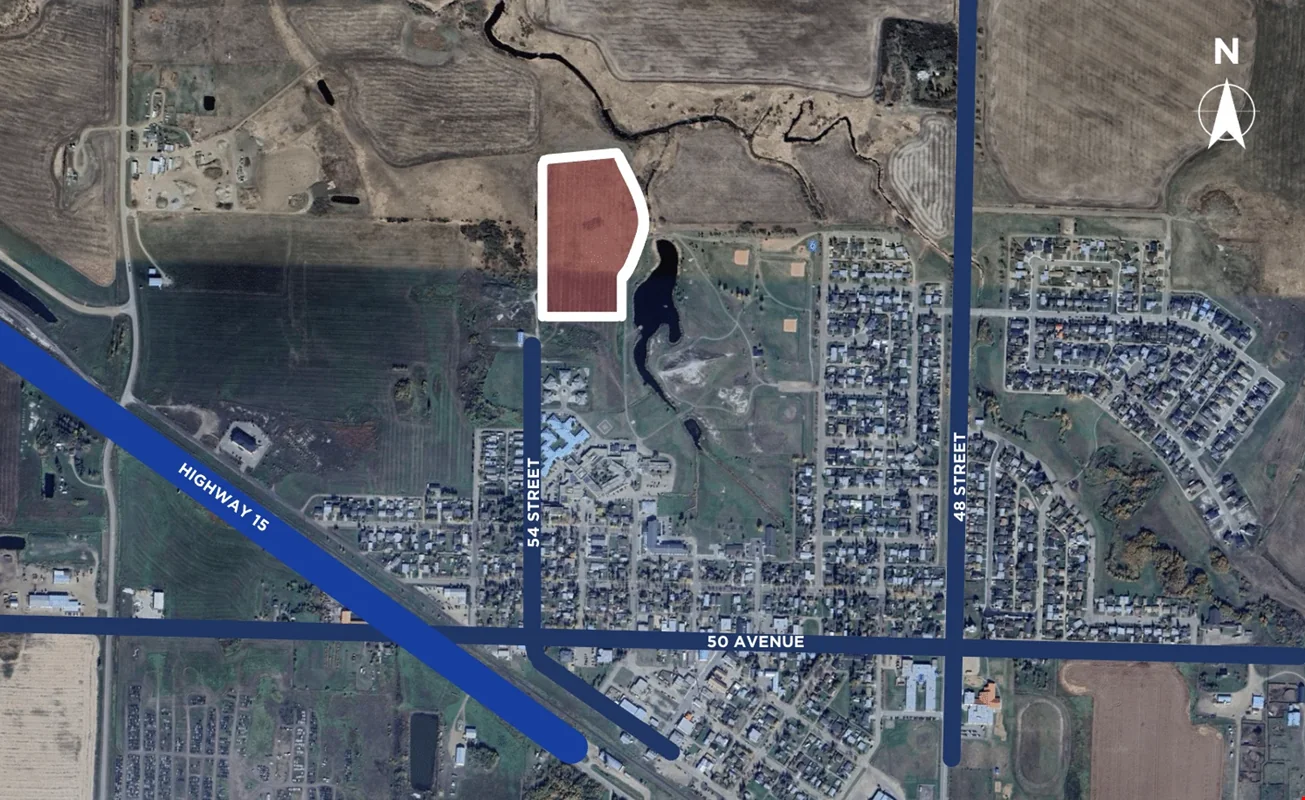 11 ACRES OF DEVELOPMENT LAND - mixed use for sale in lamont, AB