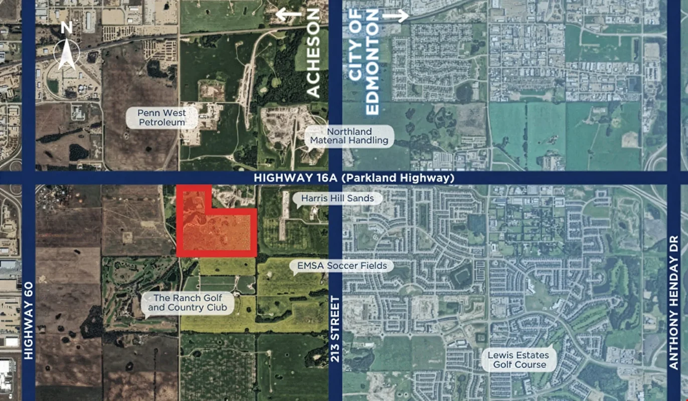 PRIME INDUSTRIAL LAND - mixed use for sale in acheson, AB