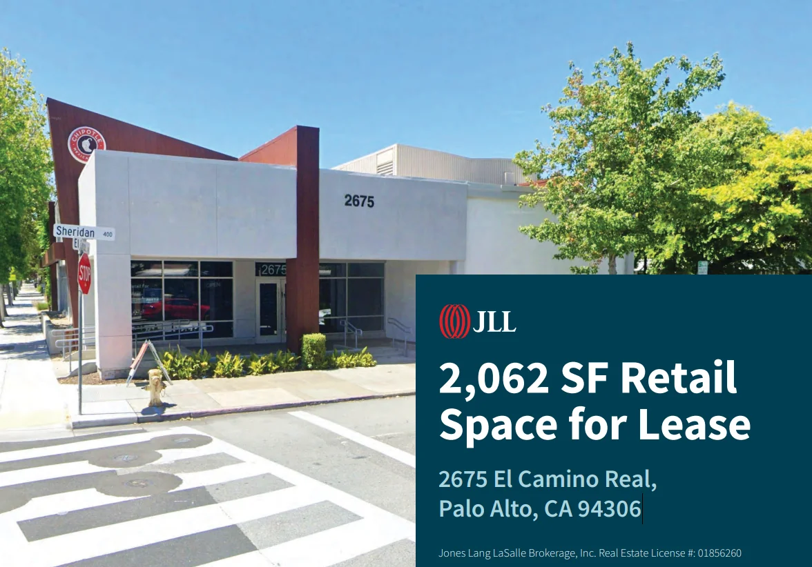 2675 El Camino Real — Lease in Palo Alto, CA, photo 1 of 4