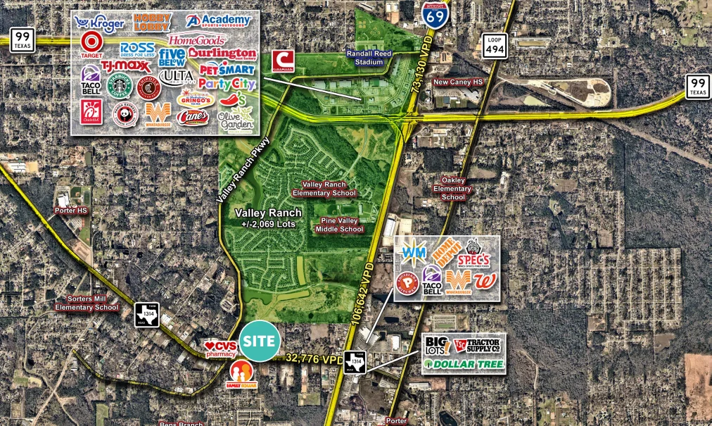 Valley Ranch – Pad Sites for Ground Lease — Lease in Porter, TX, photo 1 of 4