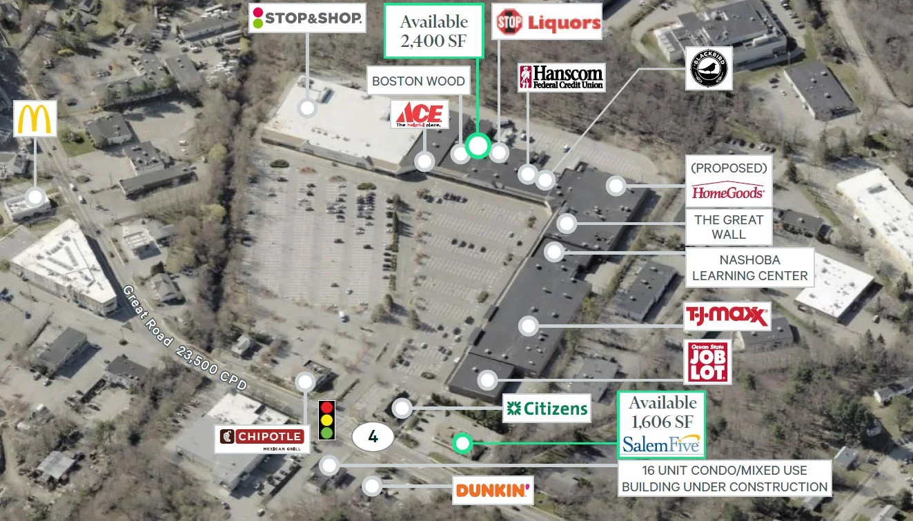 Great Road Shopping Center — Lease in Bedford, MA, photo 1 of 1