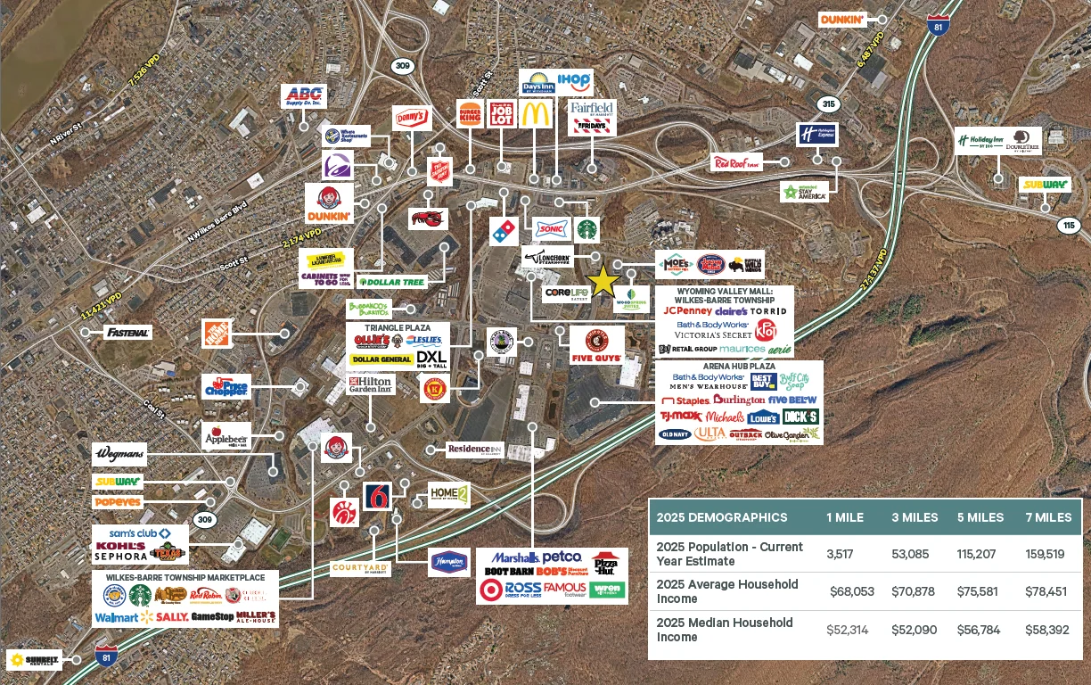 Retail in Wilkes-Barre, PA — Lease in Wilkes-Barre, PA, photo 1 of 2