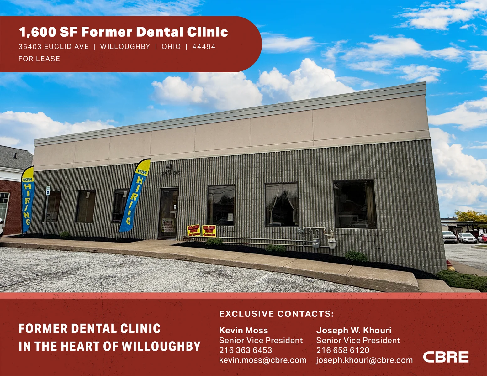 1,600 SF Former Dental Clinic — Lease in Willoughby, OH, photo 1 of 7