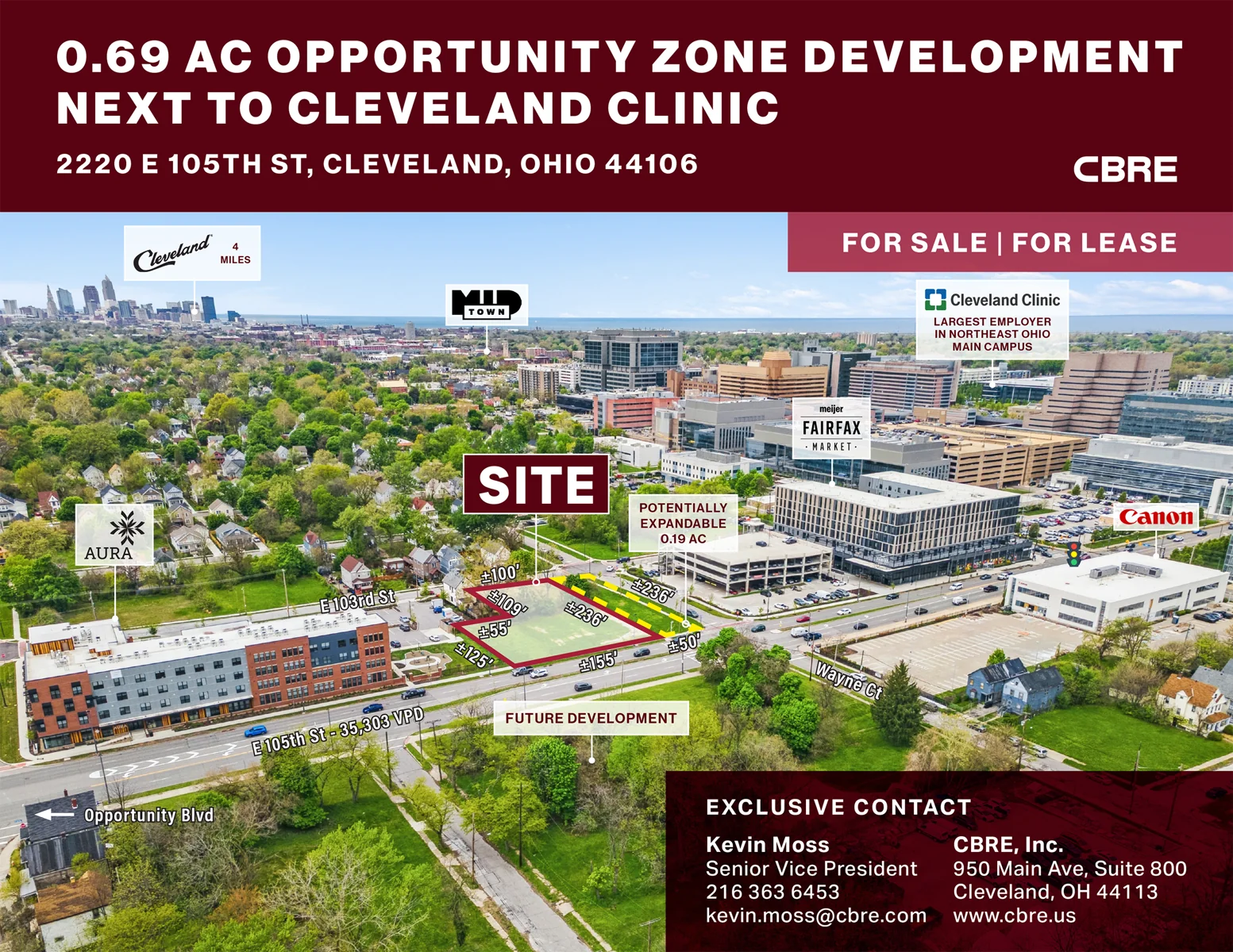 Opportunity Zone Development next to Cleveland Clinic — Sale in Cleveland, OH, photo 1 of 4