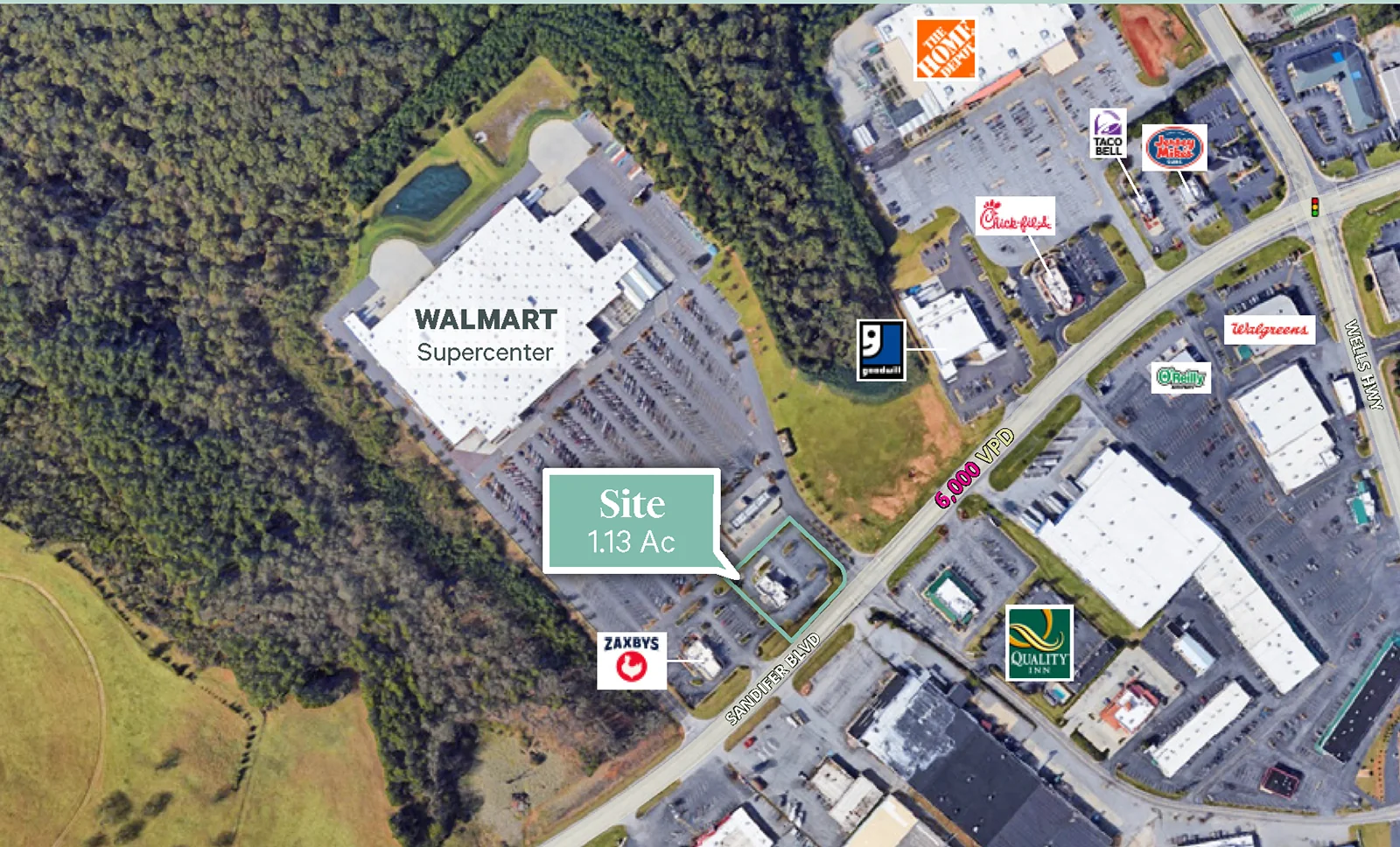 Walmart Outlot - Seneca, SC — Sale in Seneca, SC, photo 1 of 1