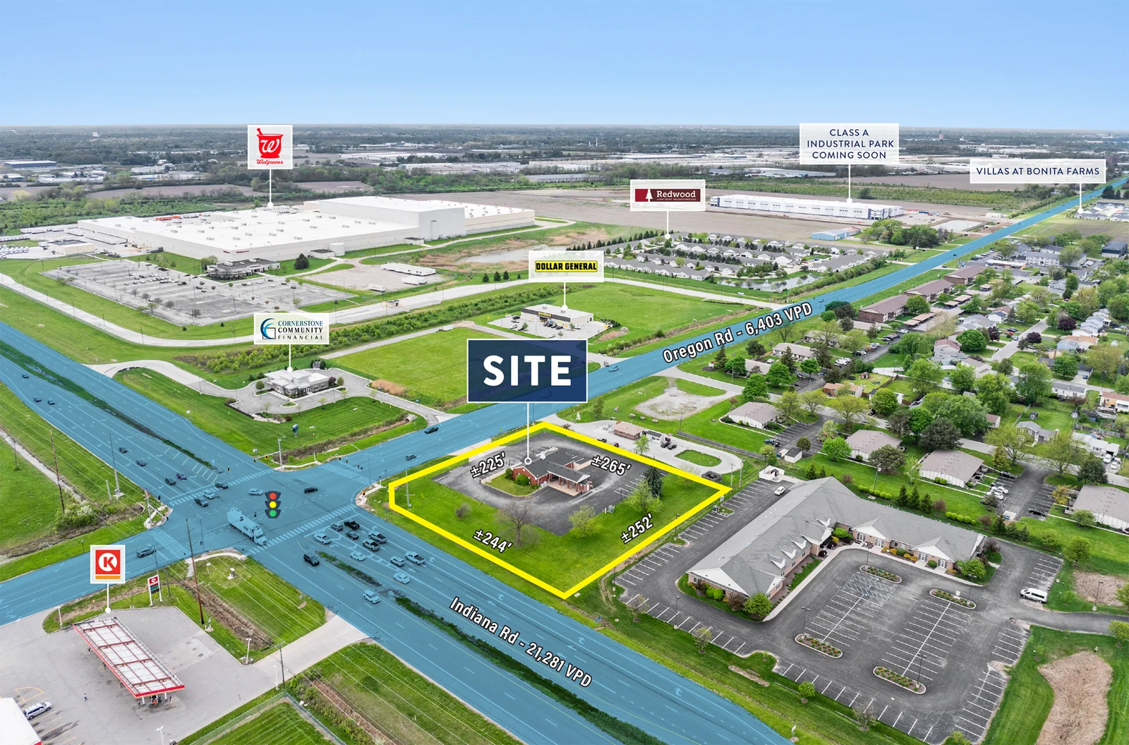 1.52 AC Signalized Development Site — Sale in Perrysburg, OH, photo 2 of 8