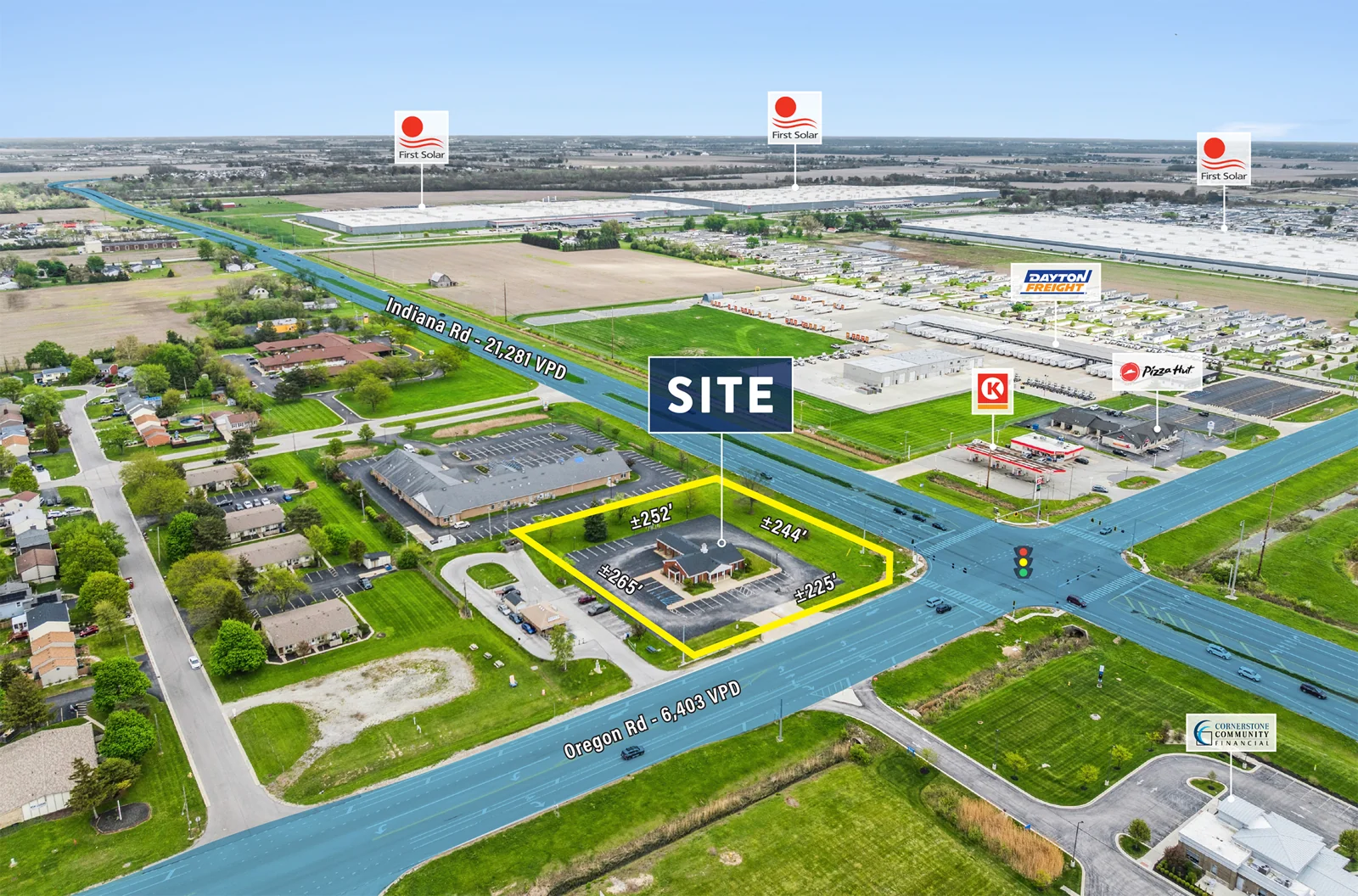 1.52 AC Signalized Development Site — Sale in Perrysburg, OH, photo 3 of 8