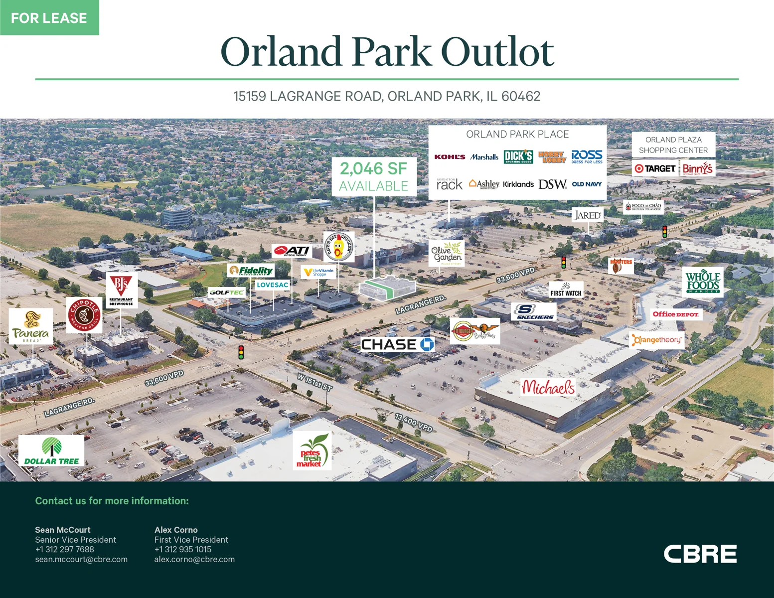 Orland Park Outlot — Lease in Orland Park, IL, photo 1 of 5