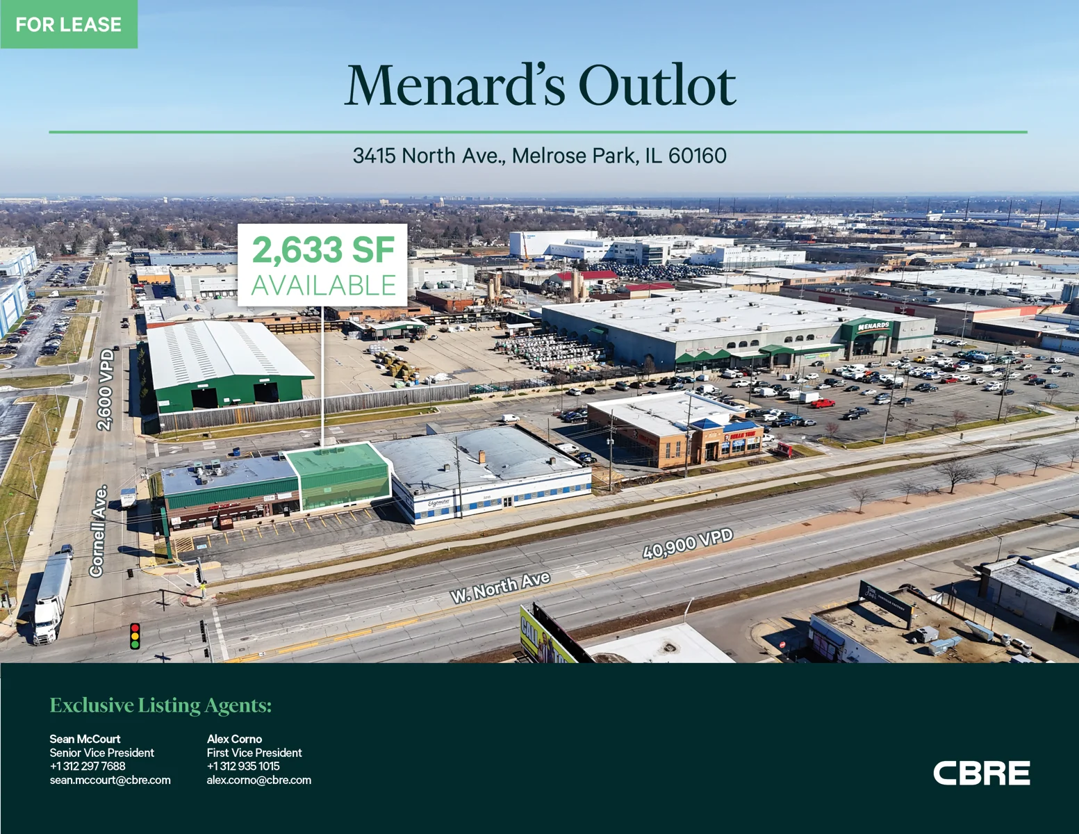 Melrose Park - Menard's Outlot — Lease in Melrose Park, IL, photo 1 of 5