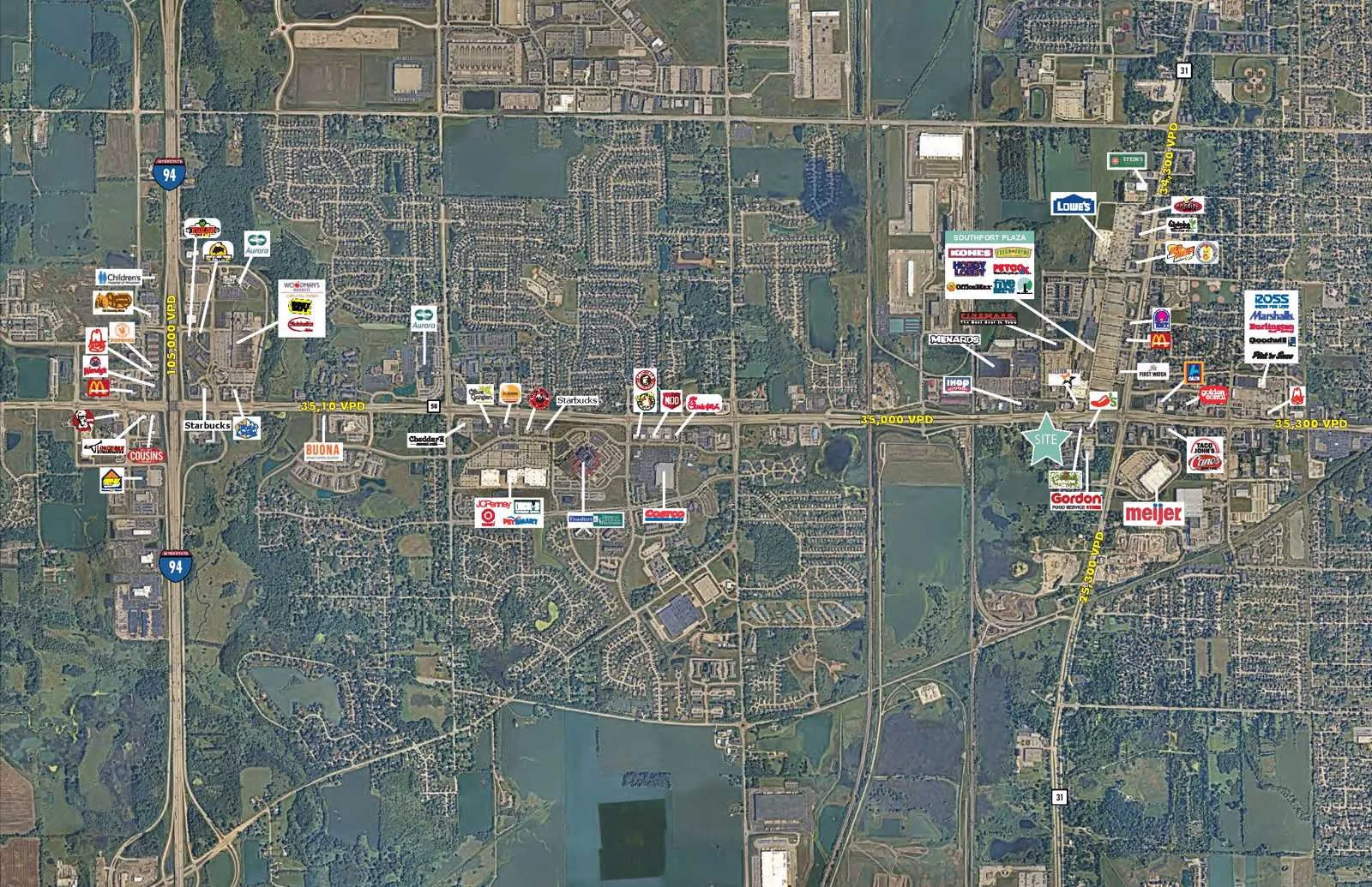1.37 Acres Development Land — Lease in Kenosha, WI, photo 4 of 4