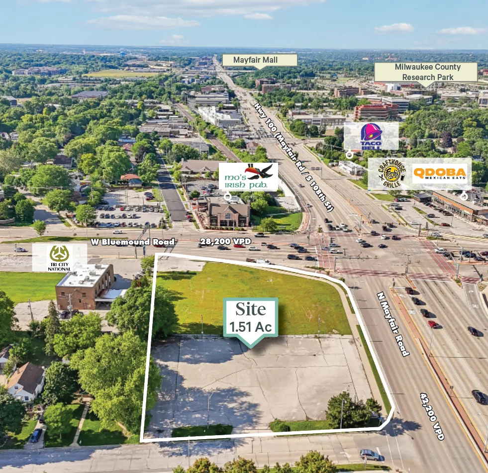 Prime Vacant Land — Lease in Wauwatosa, WI, photo 2 of 8