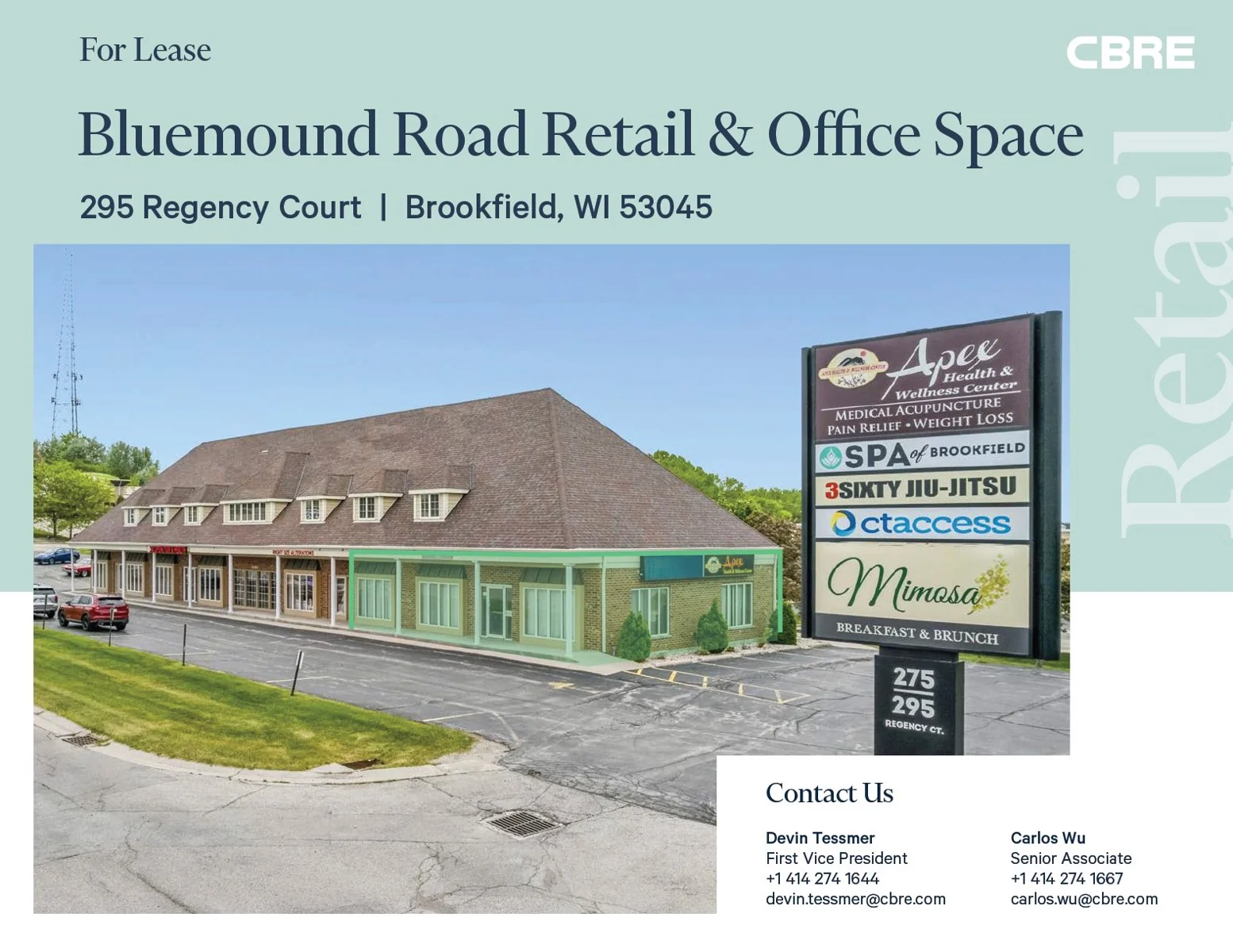 Bluemound Road Retail & Office Space — Lease in Brookfield, WI, photo 1 of 4