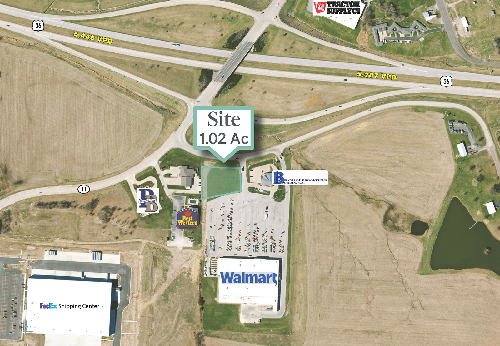 Walmart Outlot - Brookfield, MO — Sale in Brookfield, MO, photo 1 of 1