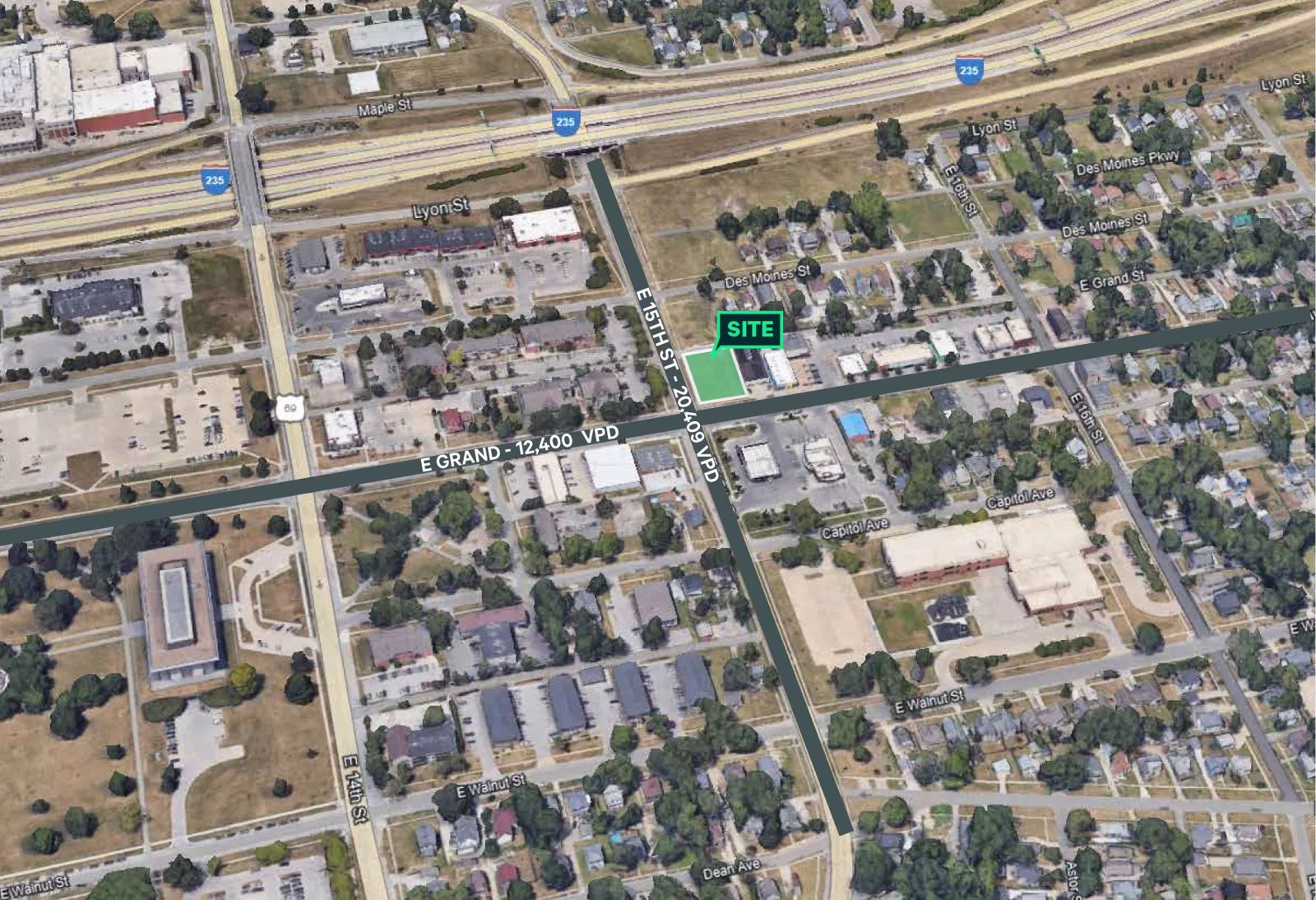 Land in Des Moines, IA — Lease in Des Moines, IA, photo 1 of 2