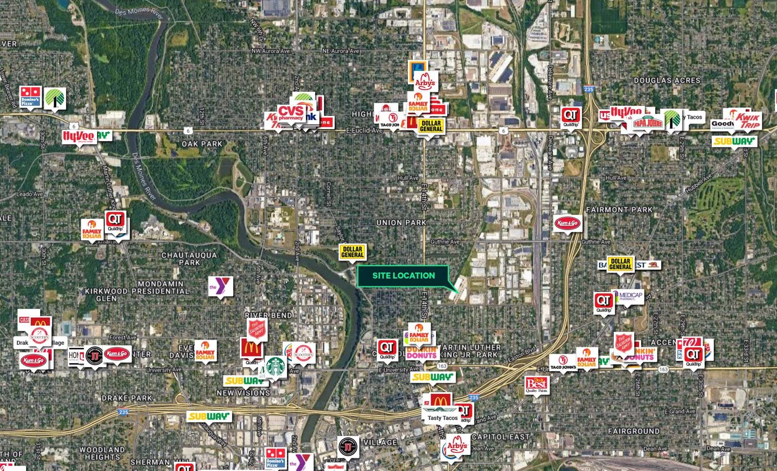 1550- 1600 E Washington Ave — Lease in Des Moines, IA, photo 3 of 3