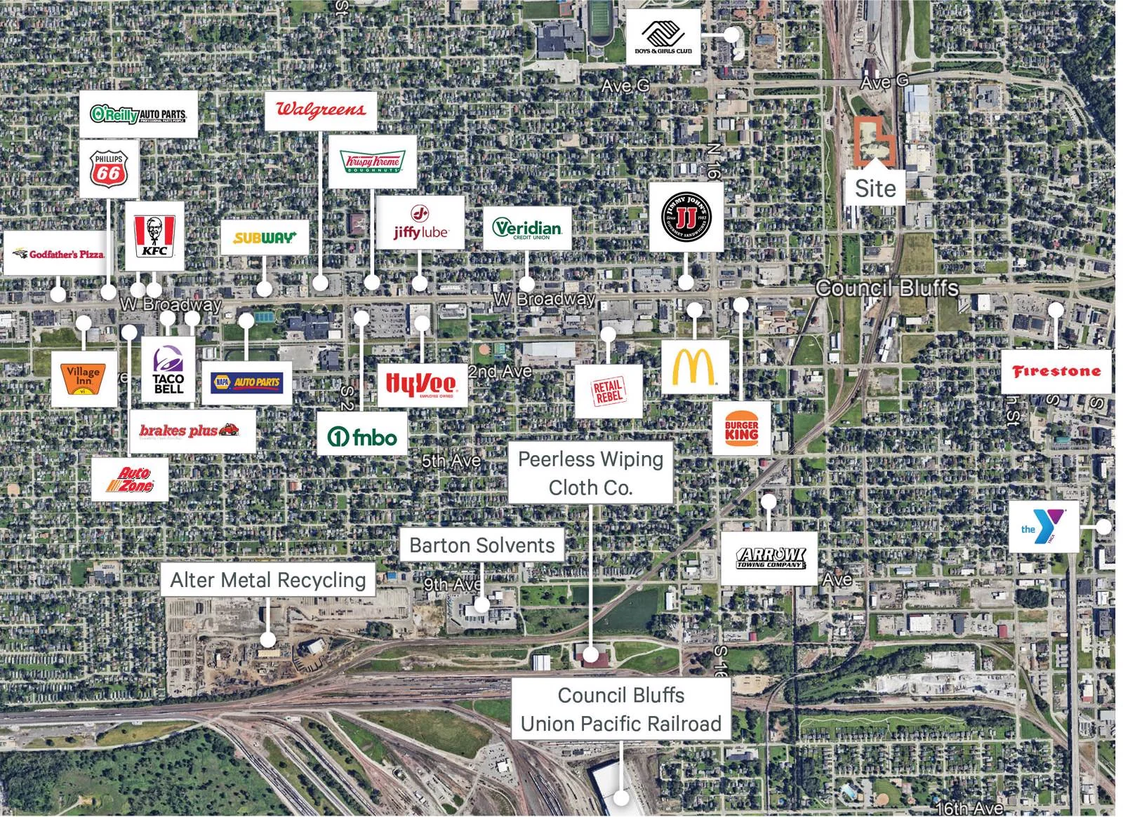 1.05 Acres of Outdoor Storage — Lease in Council Bluffs, IA, photo 2 of 2