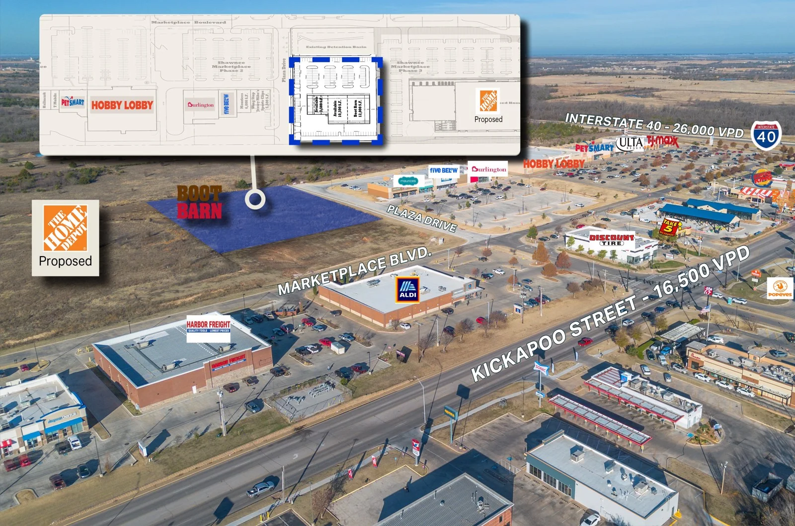 Shawnee Marketplace 3 — Lease in Shawnee, OK, photo 1 of 3