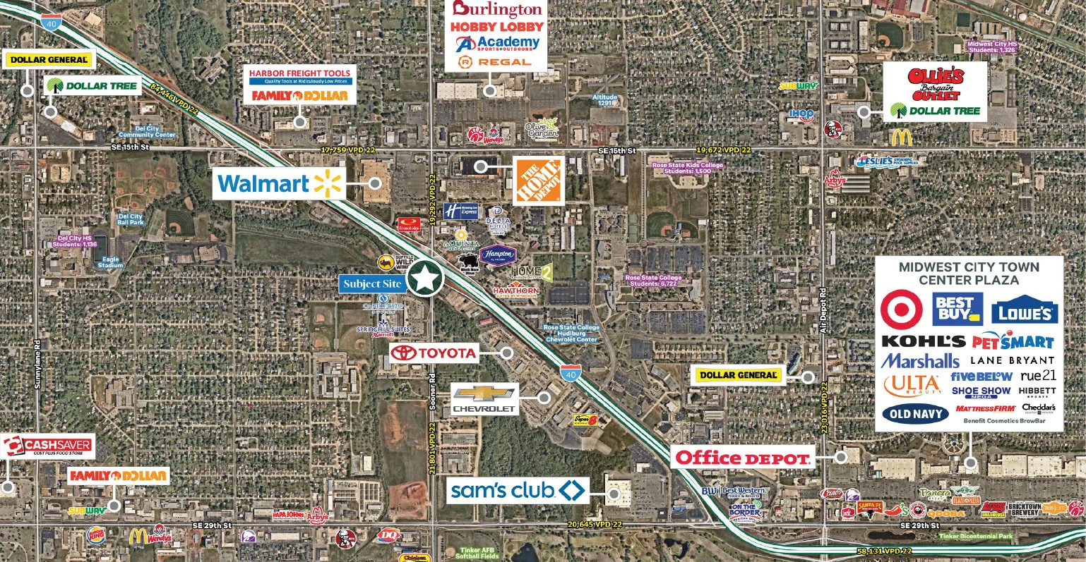 Retail in Del City, OK — Lease in Del City, OK, photo 2 of 4