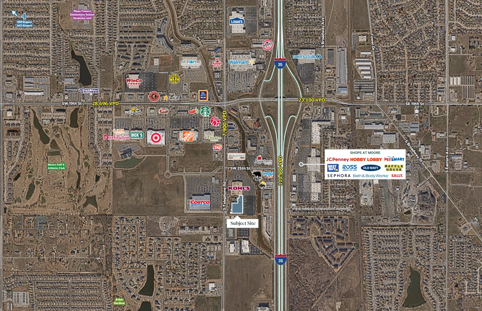 MOR 2712 S Telephone Road- Riverwalk Centre — Lease in Moore, OK, photo 3 of 5