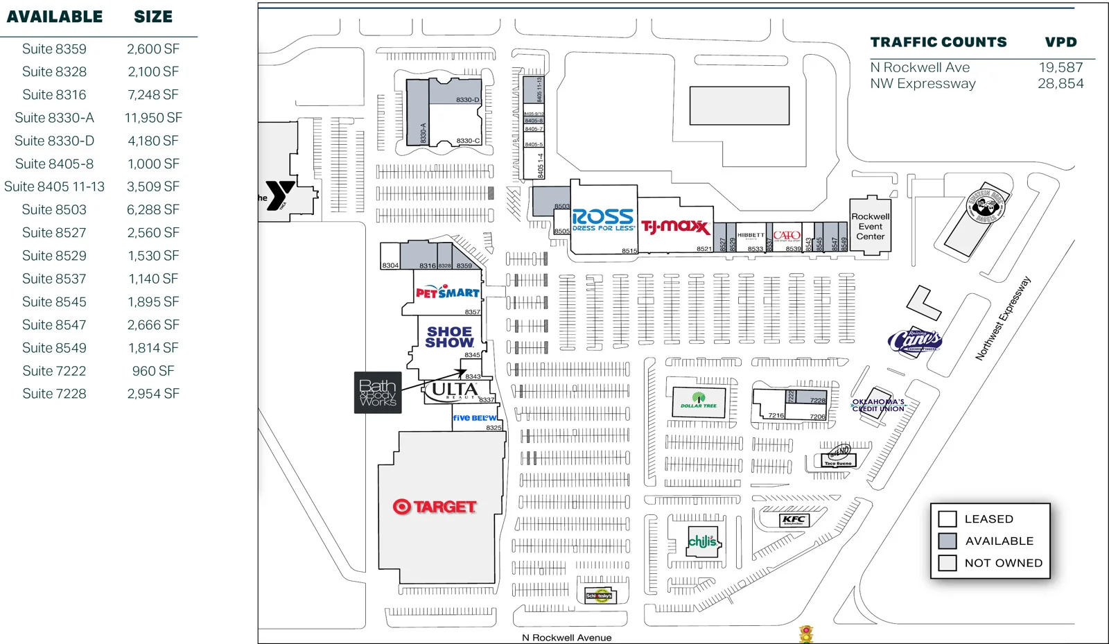 Rockwell Plaza Shopping Center — Lease in Oklahoma City, OK, photo 3 of 3