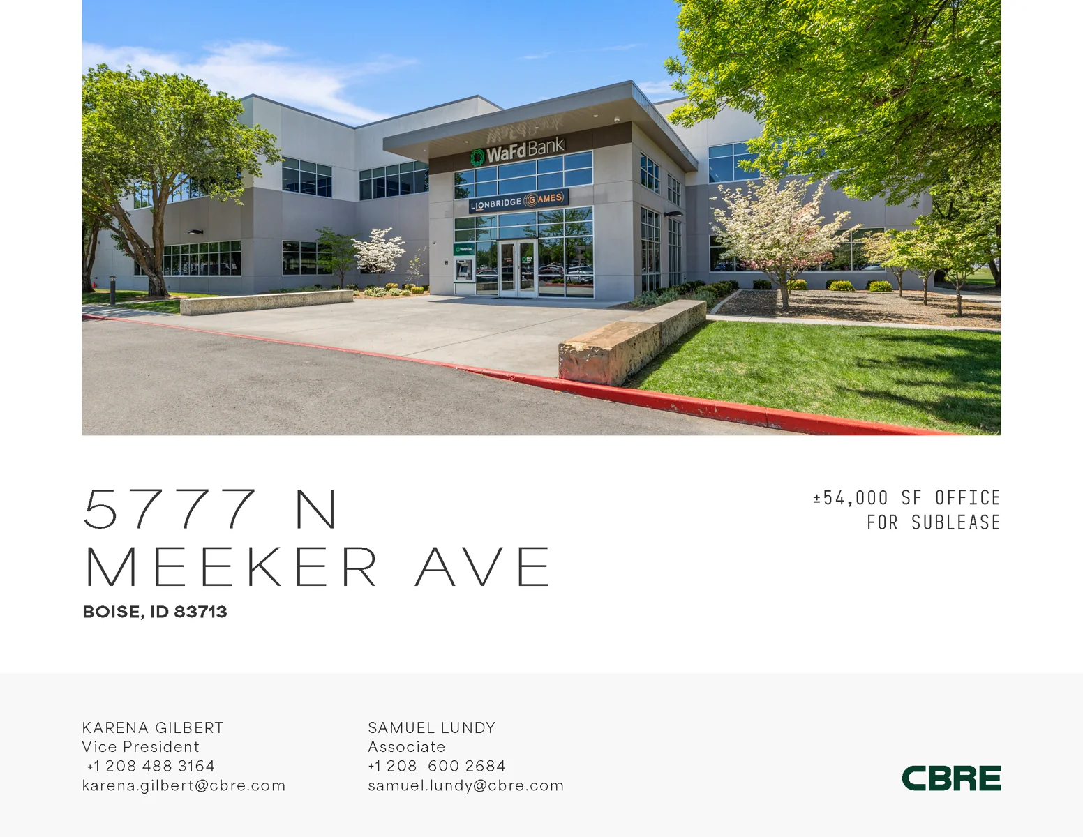 ±54,000 SF Office for Sublease - other for sale in boise, ID