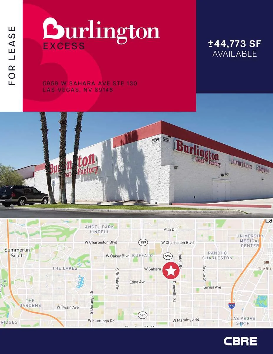 Burlington Excess — Lease in Las Vegas, NV, photo 1 of 1