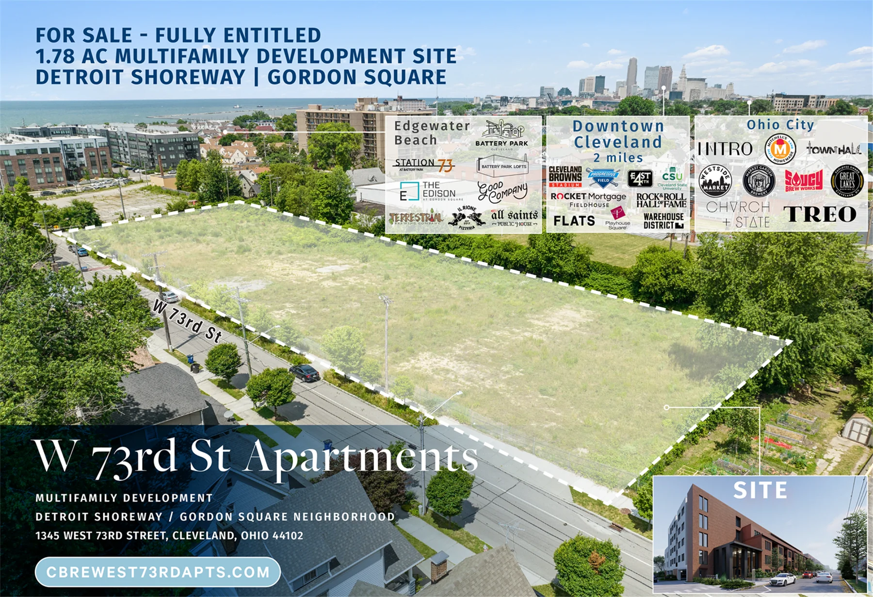 1.78 AC Multifamily Development Site — Sale in Cleveland, OH, photo 1 of 5