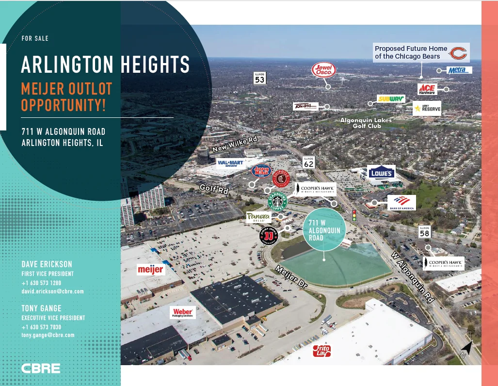 Meijer Outlot across from Coopers Hawk Winery &… — Sale in Arlington Heights, IL, photo 1 of 2