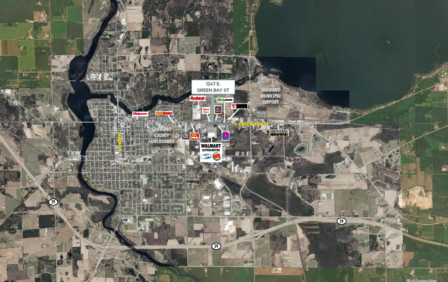 Grocery-Anchored Outparcel Site — Sale in Shawano, WI, photo 2 of 2