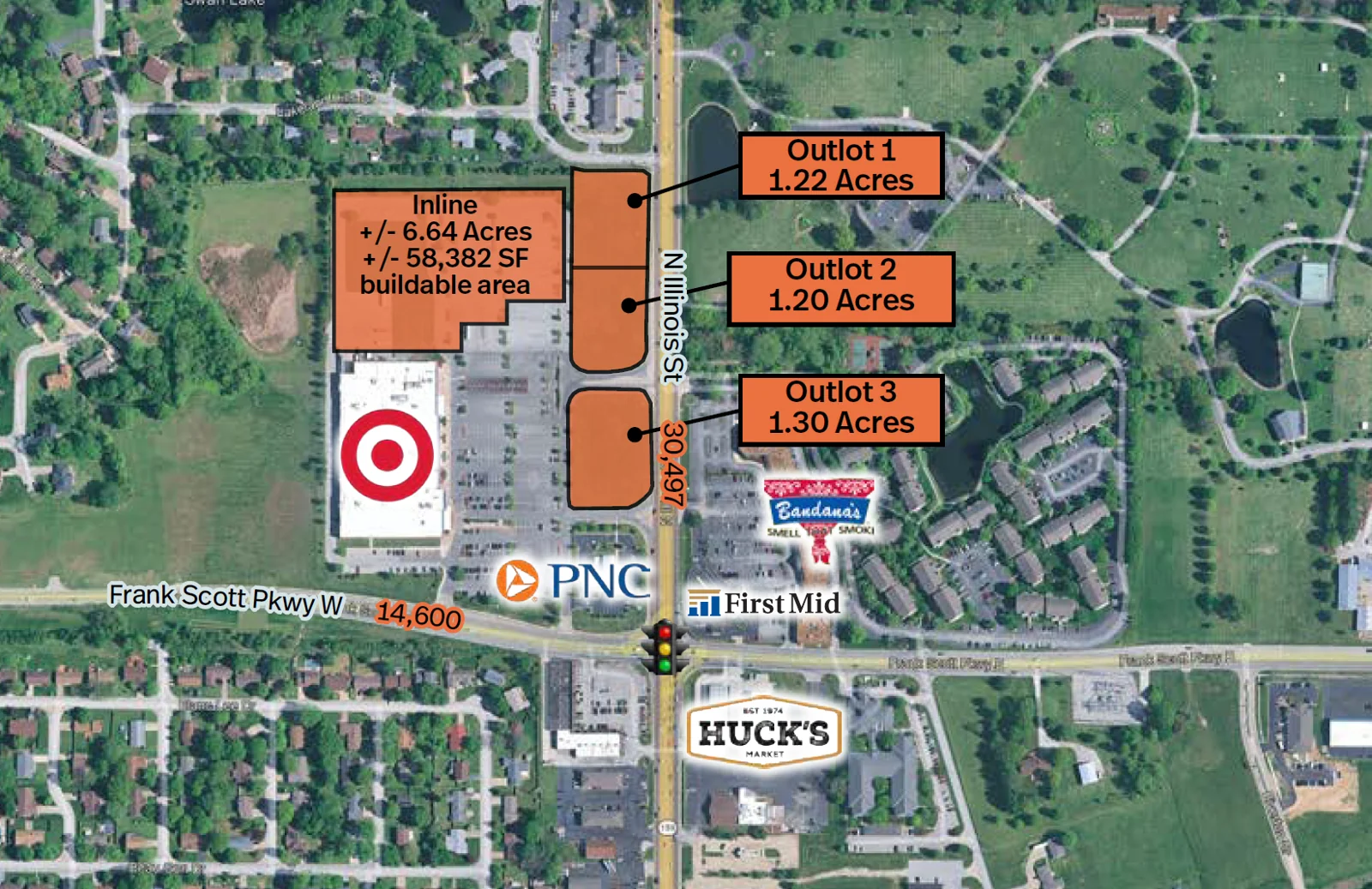 TARGET IN-LINE AND OUTLOT PARCELS — Sale in Fairview Heights, IL, photo 1 of 1