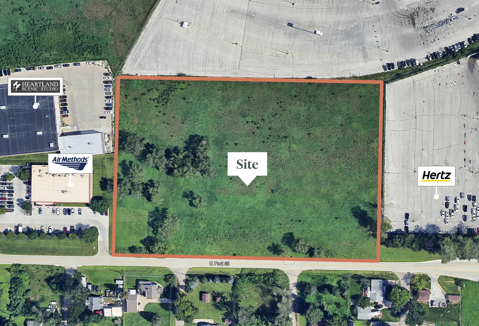 Land For Sale | Abbot Drive & E Fort Street — Sale in Omaha, NE, photo 2 of 4