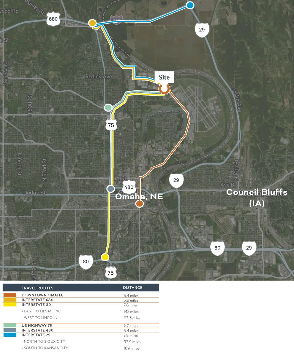 Land For Sale | Abbot Drive & E Fort Street — Sale in Omaha, NE, photo 3 of 4