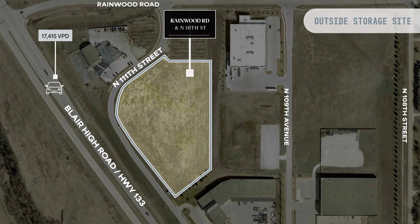 Rainwood Pointe - OUTSIDE STORAGE SITE — Sale in Union Precint, NE, photo 1 of 5
