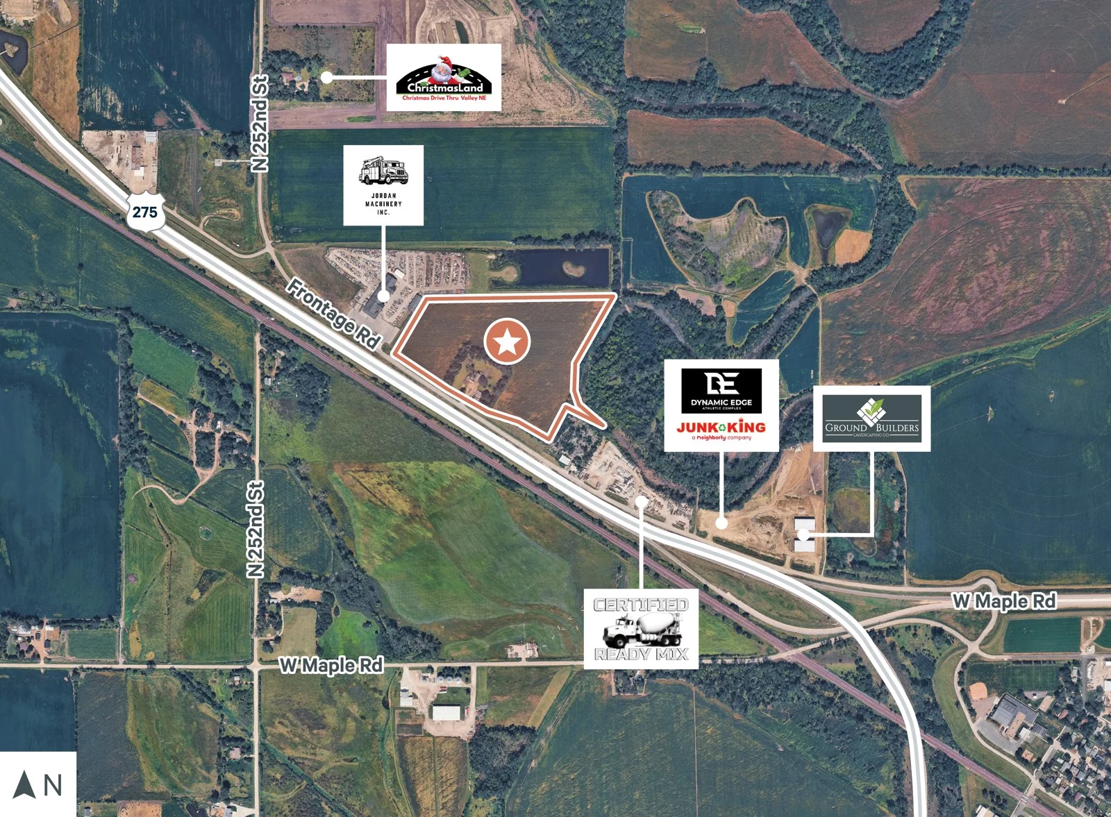 S Hwy 275 Frontage / Visibility | Commercial/Flex Land — Sale in Valley, NE, photo 1 of 5
