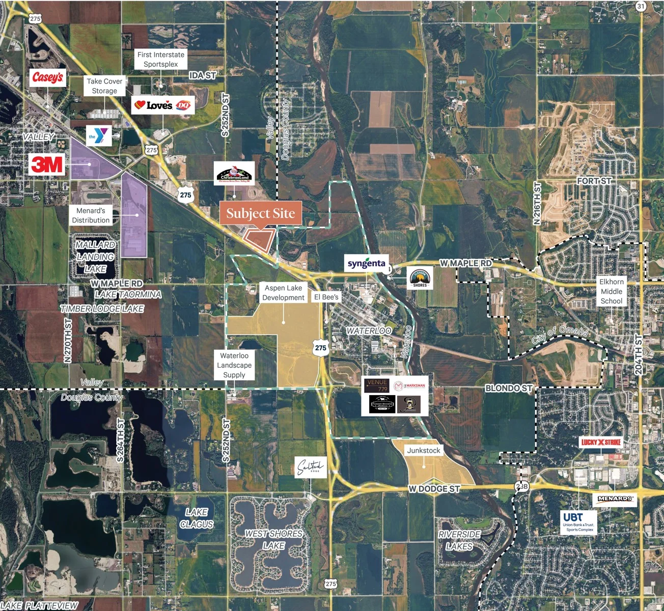 S Hwy 275 Frontage / Visibility | Commercial/Flex Land — Sale in Valley, NE, photo 5 of 5