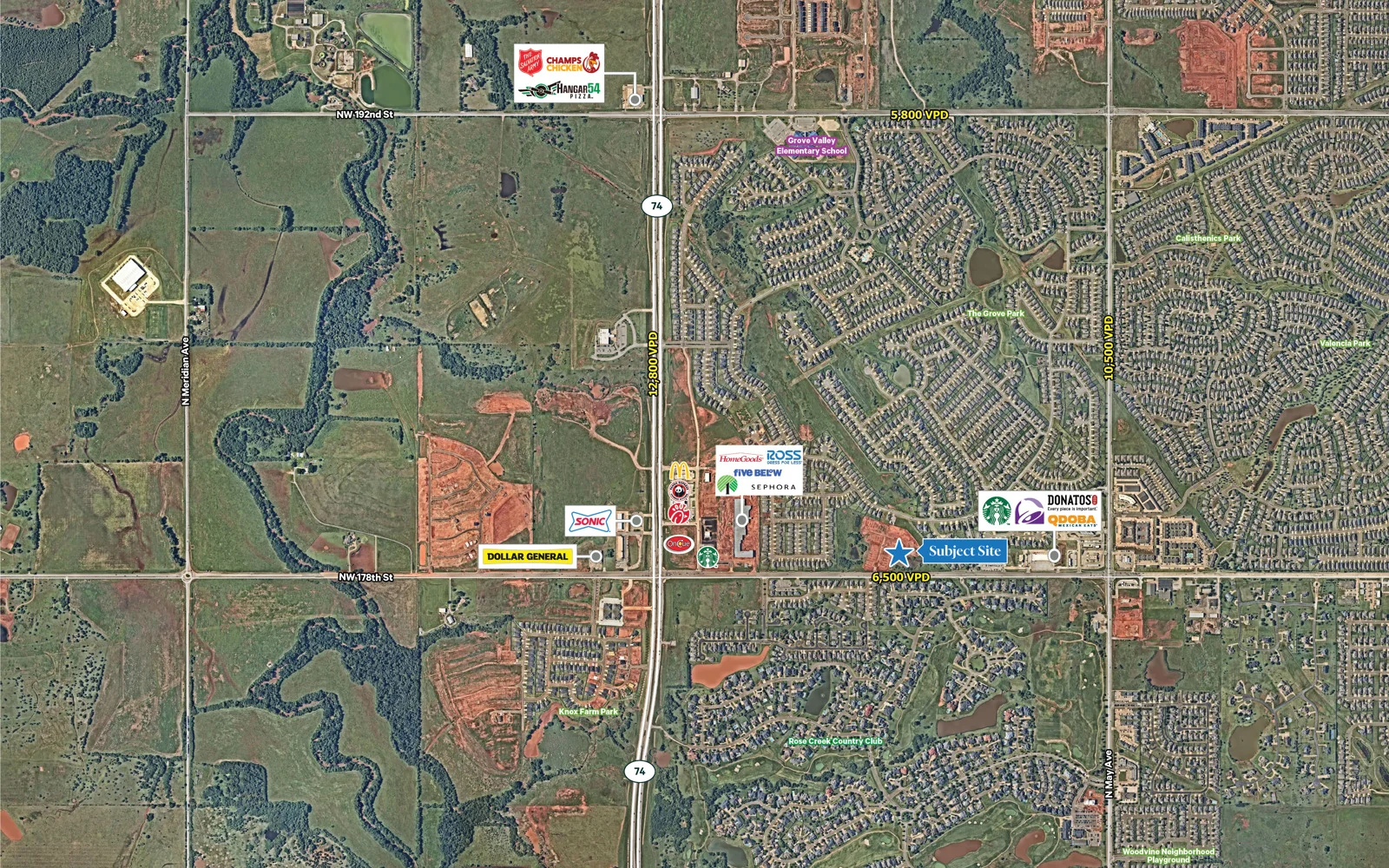 NW 178th Street Retail Land — Sale in Oklahoma City, OK, photo 2 of 3